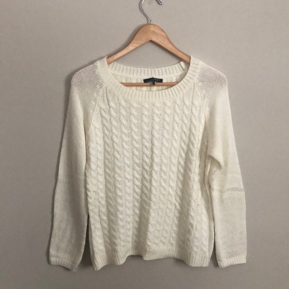Lemon Tart Cream Sweater sz M